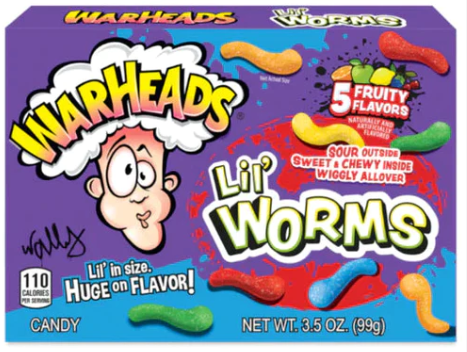 Warheads Lil Worms 12x99g