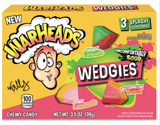 Warheads Wedgies Theatre Box 12x99g