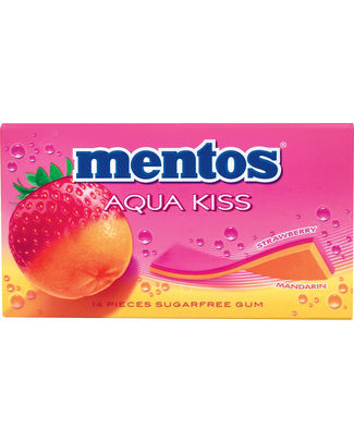 Mentos Aqua Kiss Strawberry/Mandarin (14st x 20)