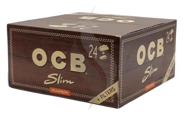 OCB Brown KS+Tips box/32