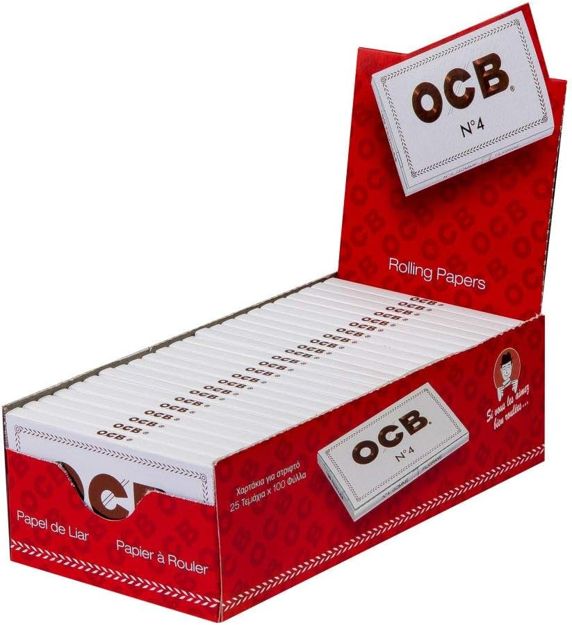 OCB No.4 white regular/25